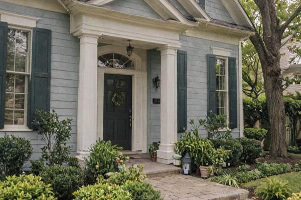 Colonial house exterior painting